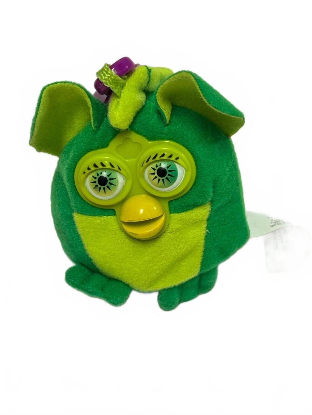 2000 Tiger Electronics McDonald’s Furby Green Plush Bag Clip